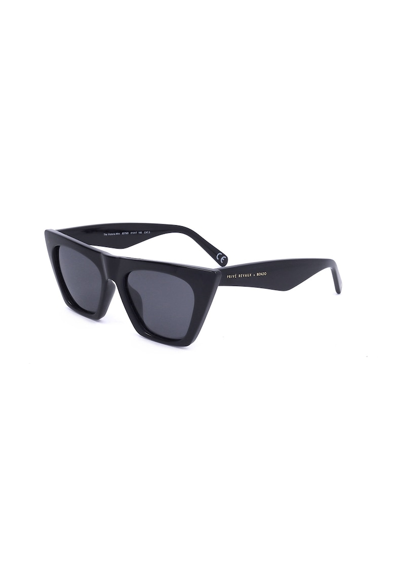 Ochelari de soare cat-eye - Negru