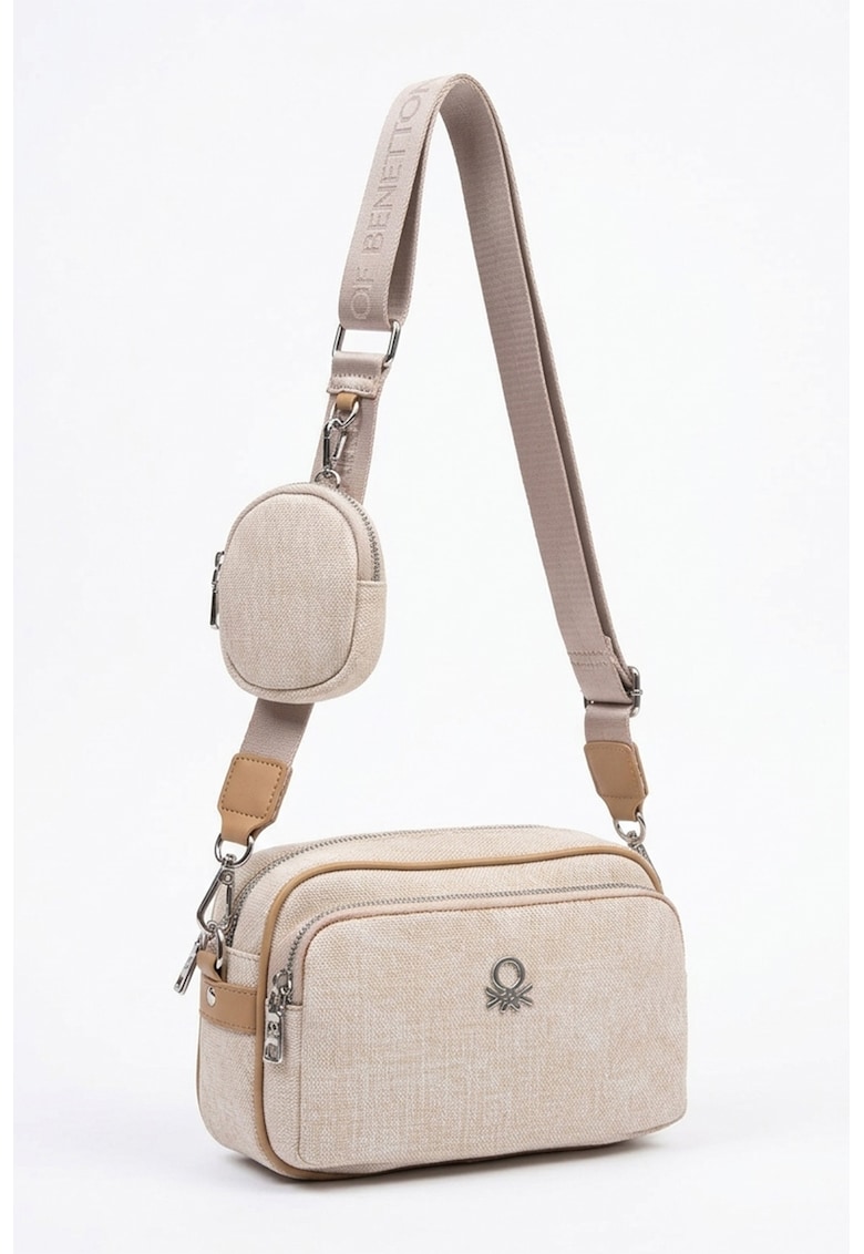 Geanta crossbody cu etui detasabil - Bej