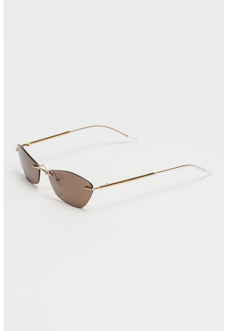 Ochelari de soare dreptunghiulari cu model unisex - Auriu
