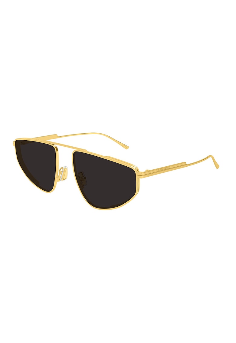 Ochelari de soare aviator cu rama metalica - Auriu