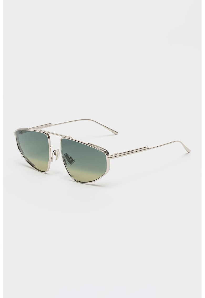 Ochelari de soare aviator cu rama metalica - Argintiu