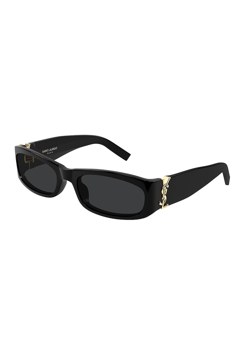 Ochelari de soare wrap cu logo metalic - Auriu/Negru