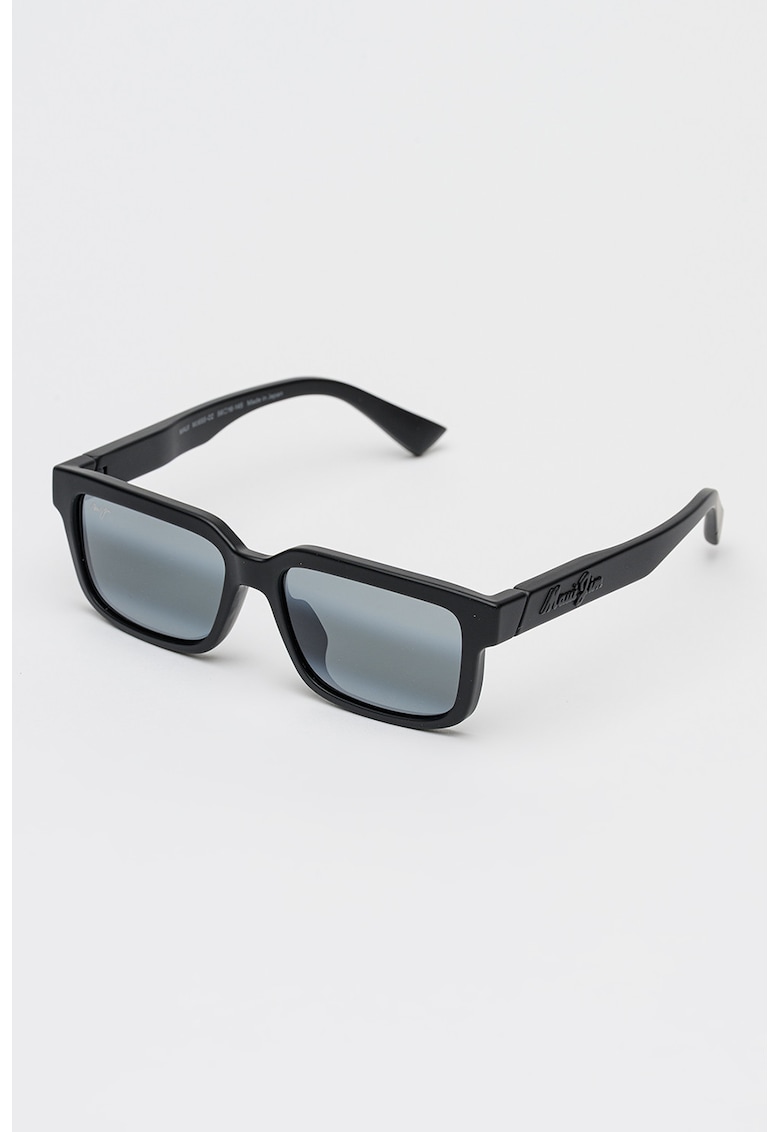 Ochelari de soare unisex dreptunghiulari Hiapo AF - Negru