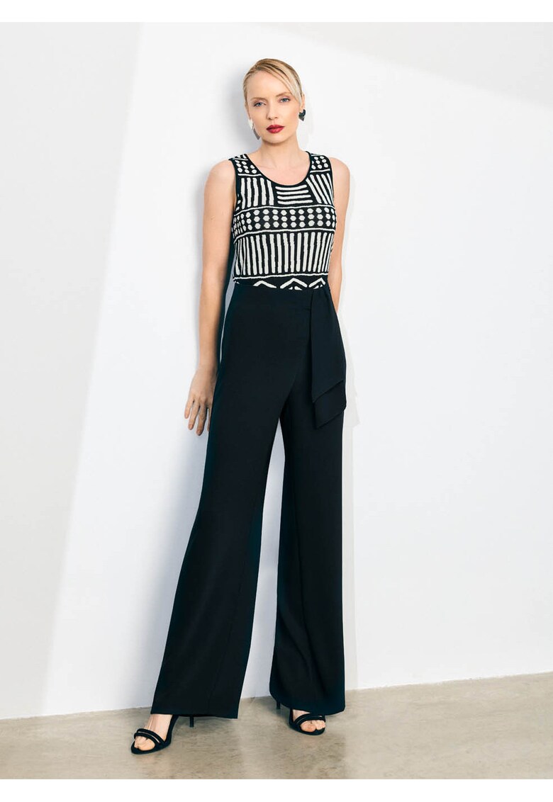 Top cu imprimeu geometric