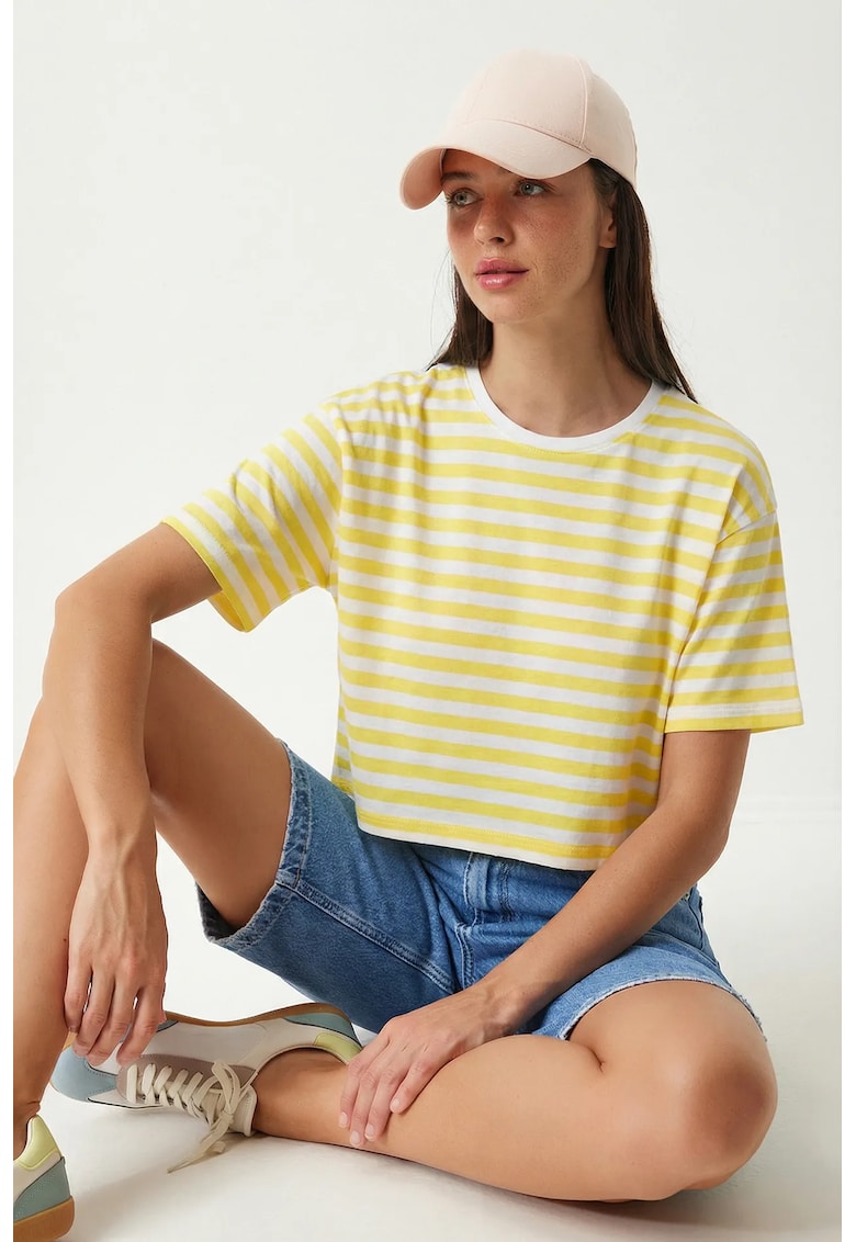 Tricou dama Happiness Istanbul - galben -