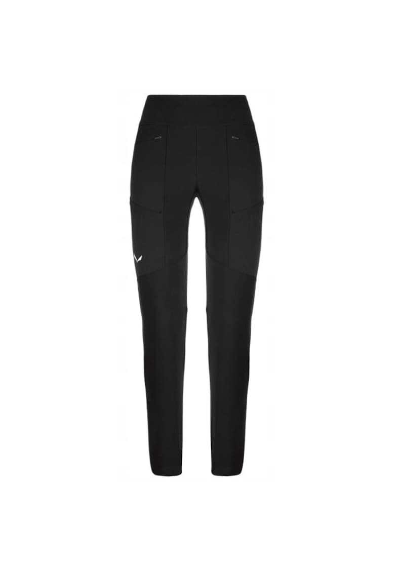 Pantaloni sport dama Puez Dst Warm Cargo - rezistenti la vant si apa - negru - material Durastretch -