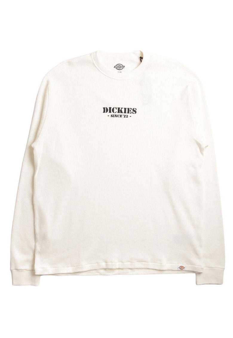 Bluza texturata din bumbac Egret
