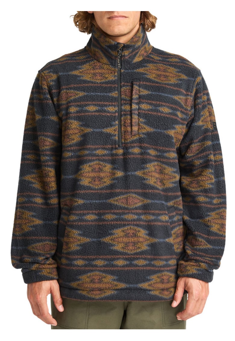 Bluza de trening cu fermoar si imprimeu