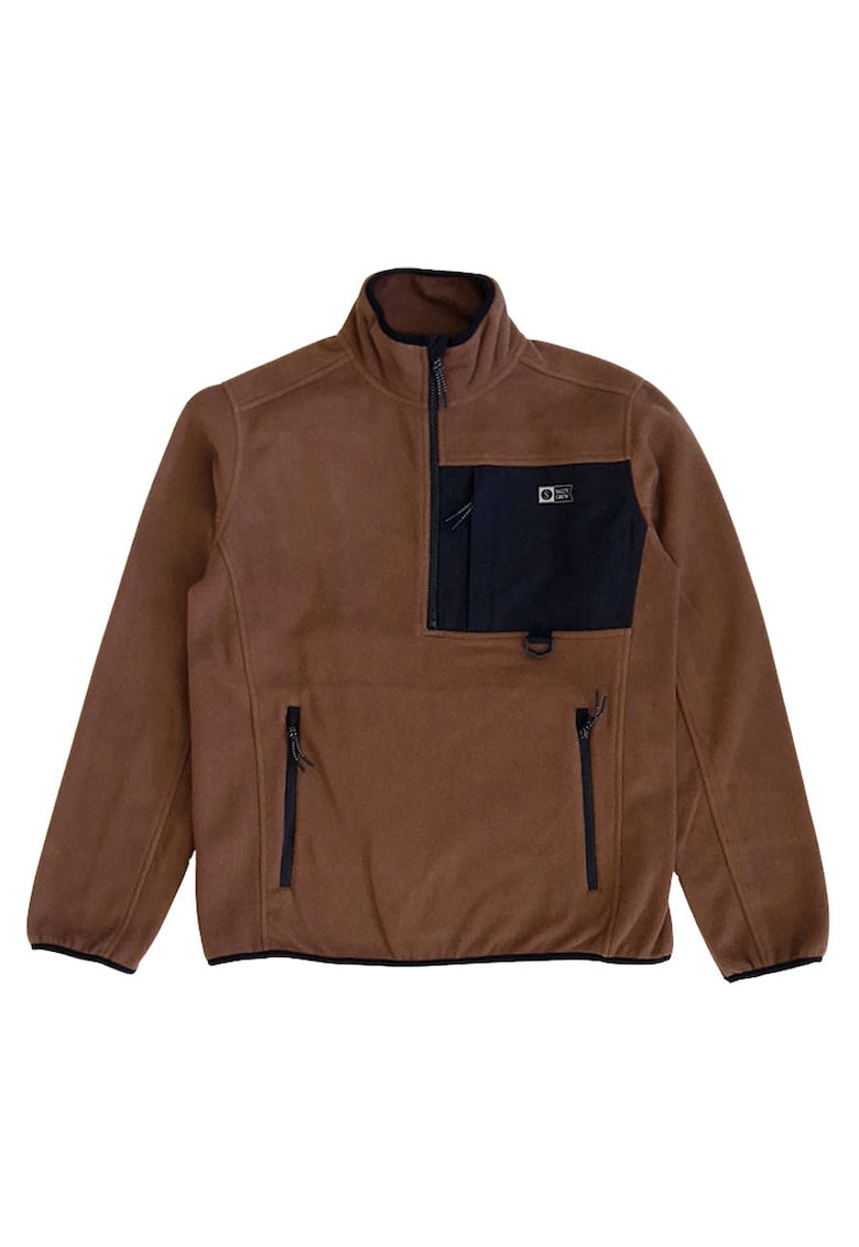 Bluza de trening cu buzunare cu fermoar