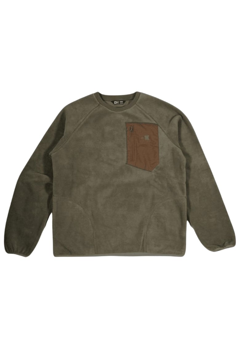 Bluza de trening din fleece cu maneci raglan
