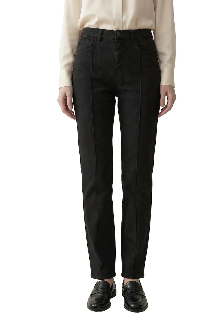 Pantaloni dama - Denim - Negru