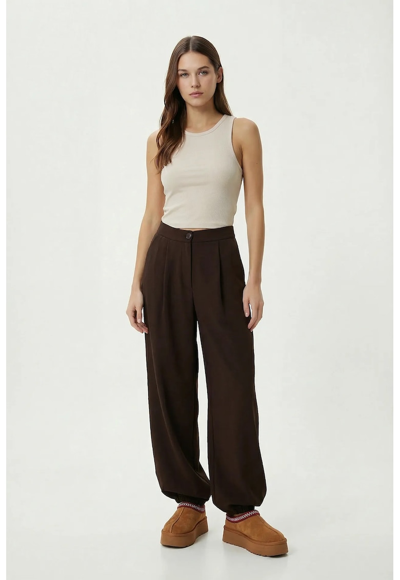 Pantaloni dama - Happiness Istanbul - Maro - Talie inalta -