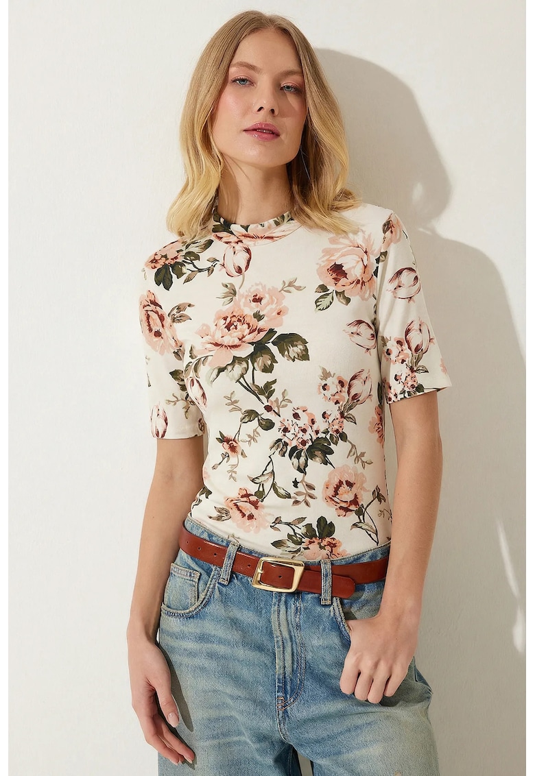Top dama - Happiness Istanbul - Viscoza/Elastan - Ecru -
