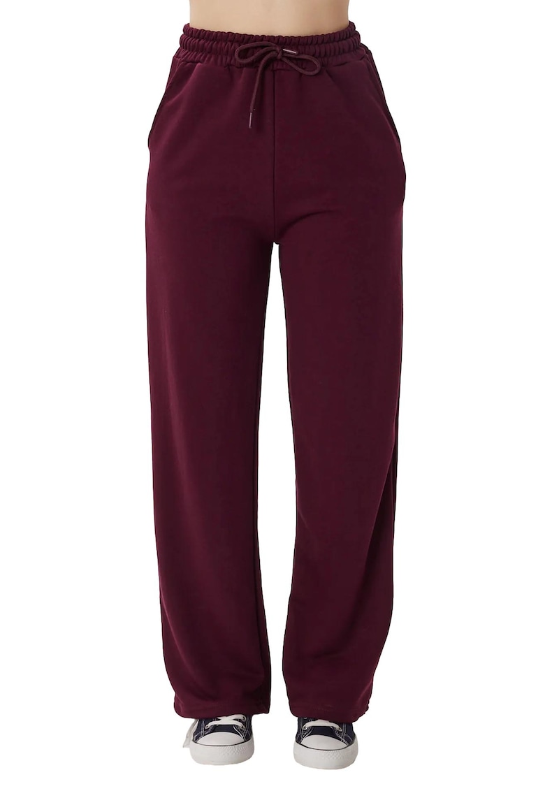 Pantaloni dama - Happiness Istanbul - Mov inchis - Modal/Poliester