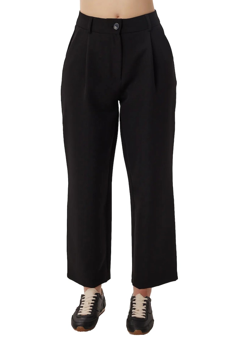 Pantaloni dama - Happiness Istanbul - Poliester/Elastan - Negru -