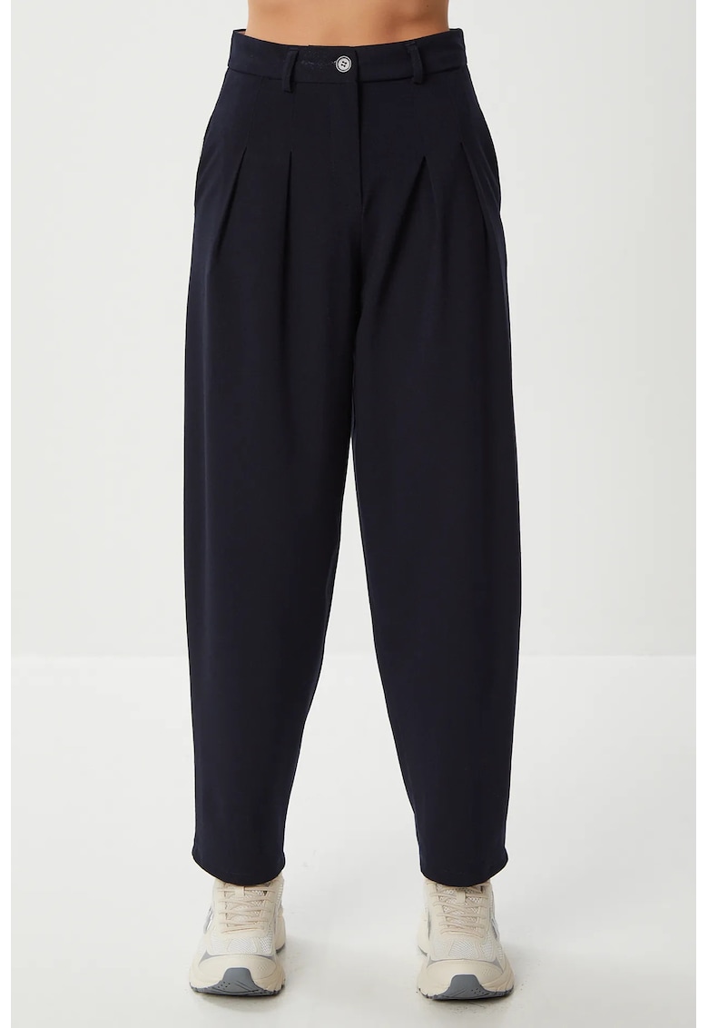 Pantaloni dama - Happiness Istanbul - Albastru marin - Viscoza/Poliester