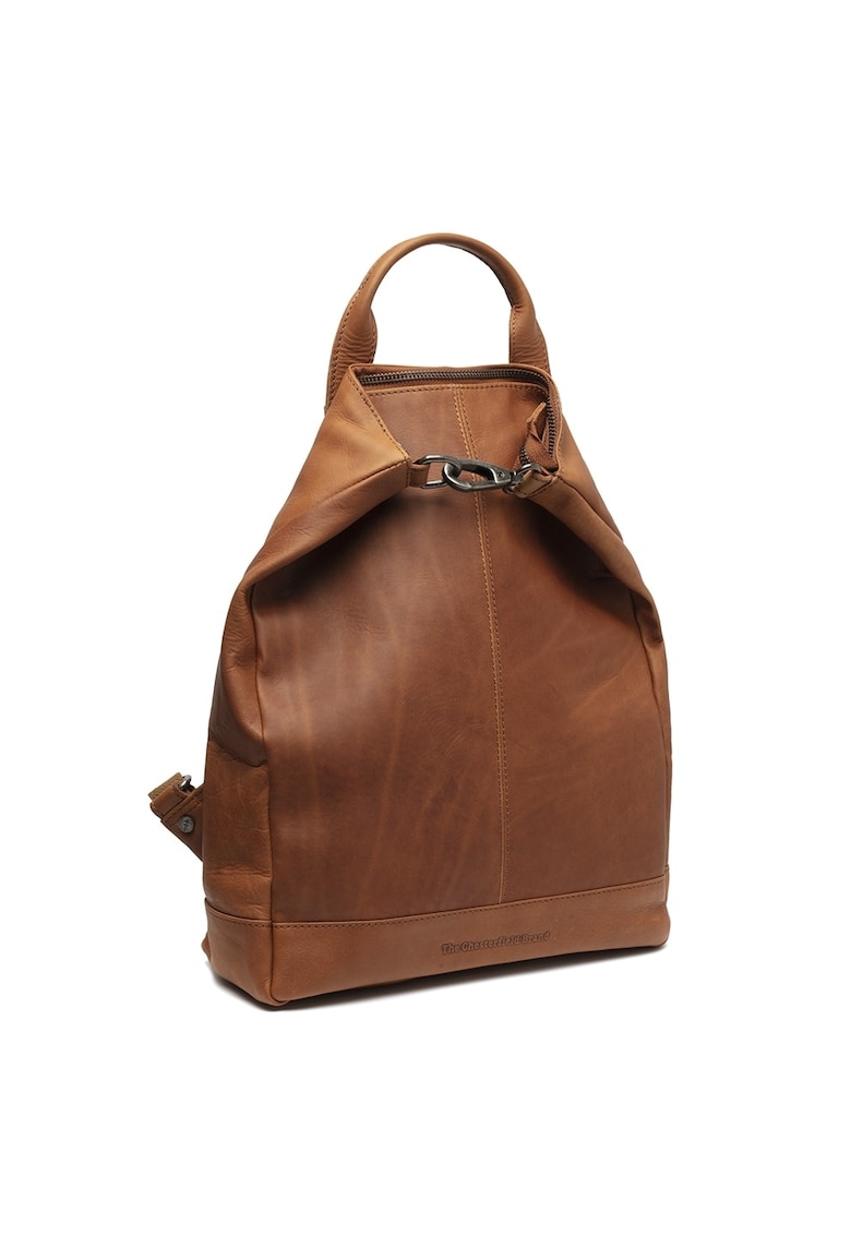 Rucsac dama piele naturala - 14.9 litri - Manchester - - Coniac