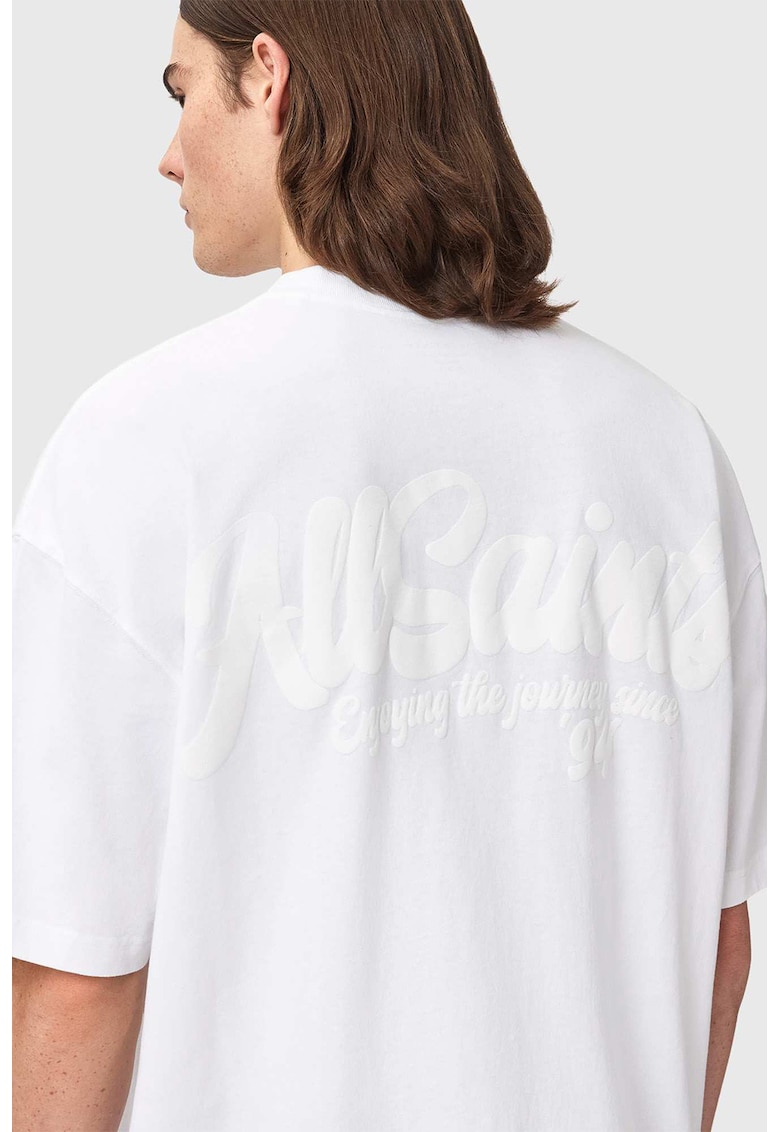 Tricou lejer cu imprimeu pe spate Odyssey - Alb optic