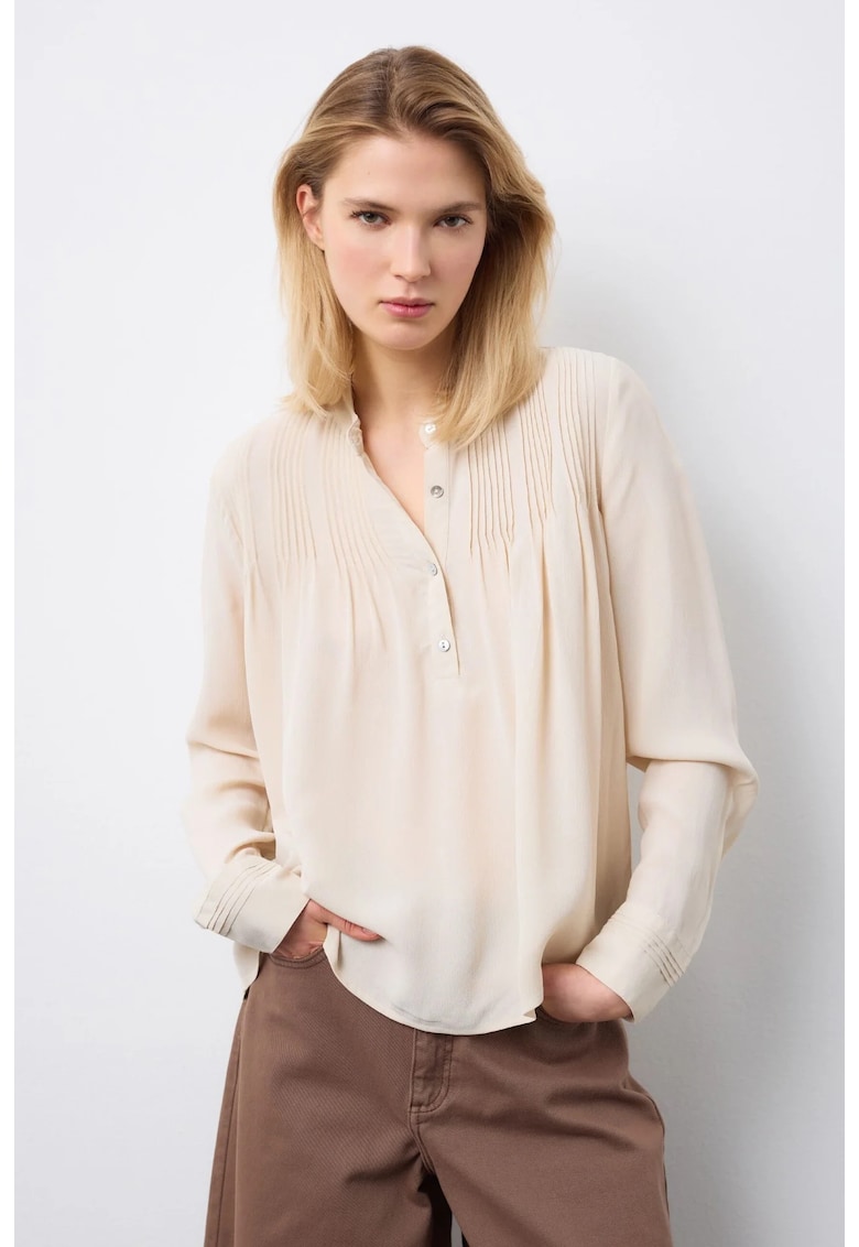 Bluza lejera din viscoza - Bej
