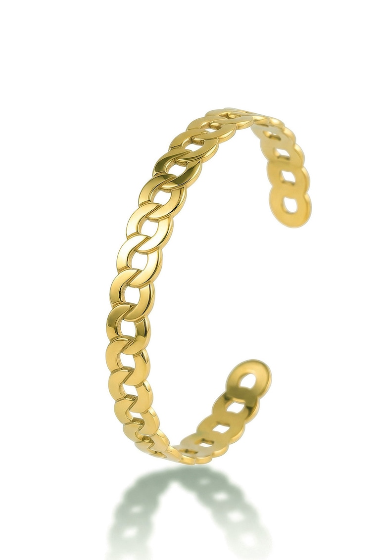 Bratara rotunda placata cu aur de 18K - Auriu