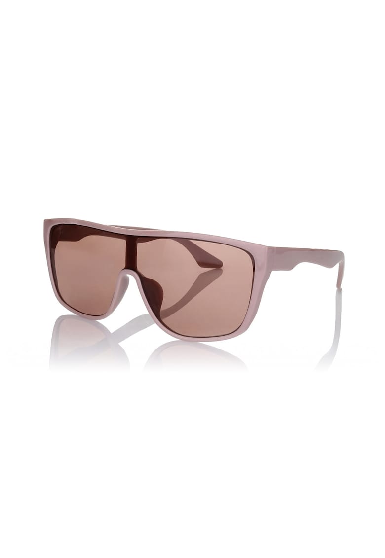 Ochelari de soare shield cu model unisex - Roz prafuit