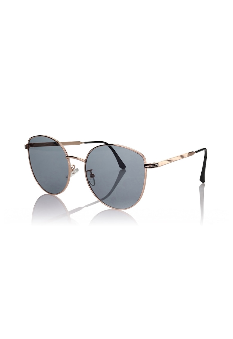 Ochelari de soare butterfly cu rama metalica - Auriu/Negru