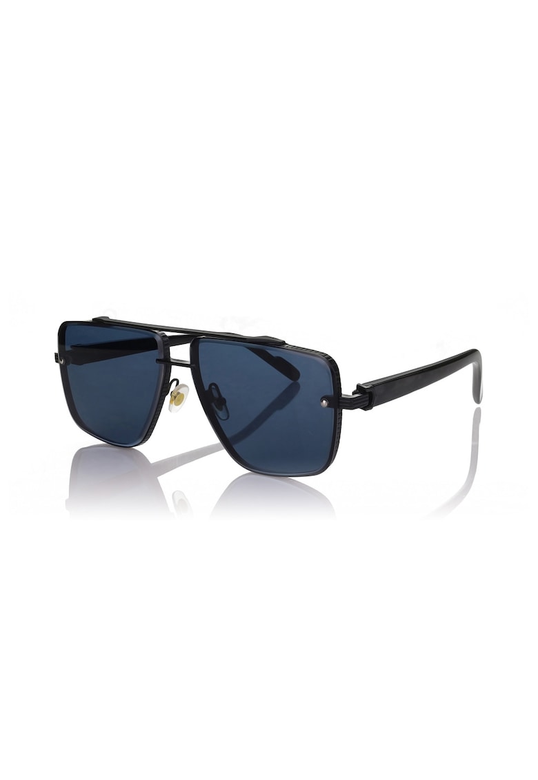 Ochelari de soare aviator cu model unisex - Negru
