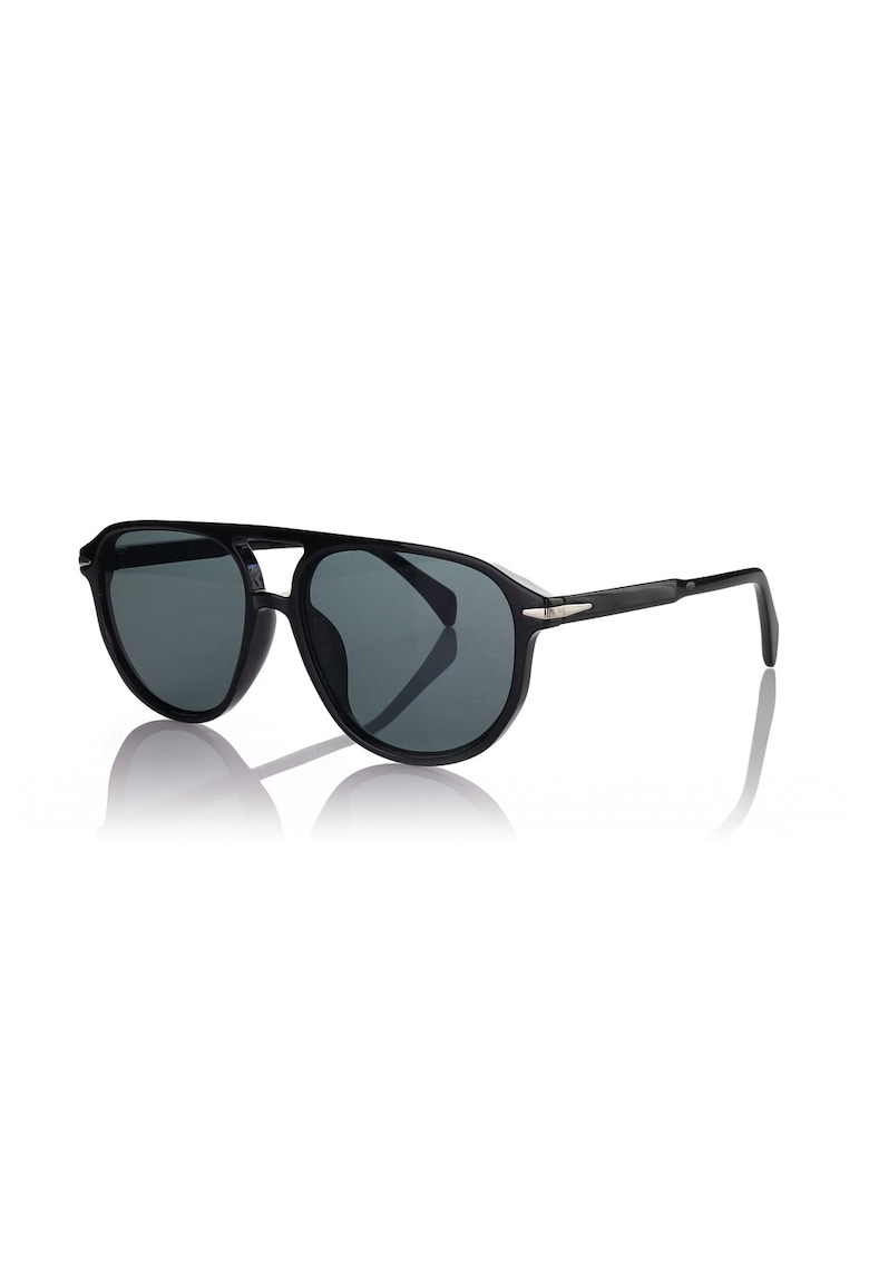 Ochelari de soare pilot cu model unisex - Negru