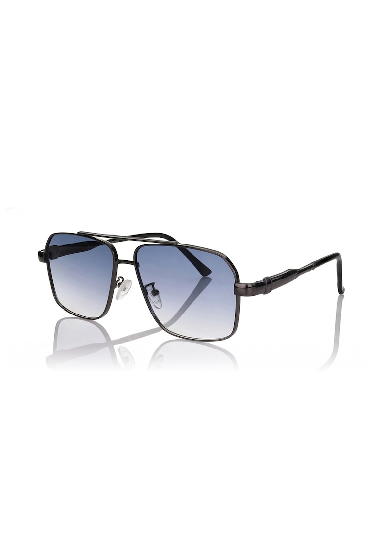 Ochelari de soare aviator cu model unisex - Negru
