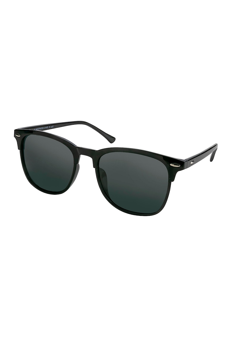 Ochelari de soare patrati cu lentile polarizate - Negru