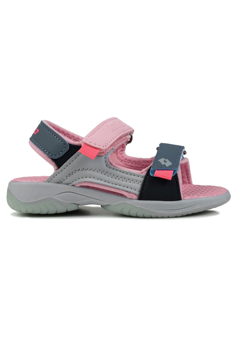Sandale copii MACARELLA K - sintetic - velcro - gri - roz