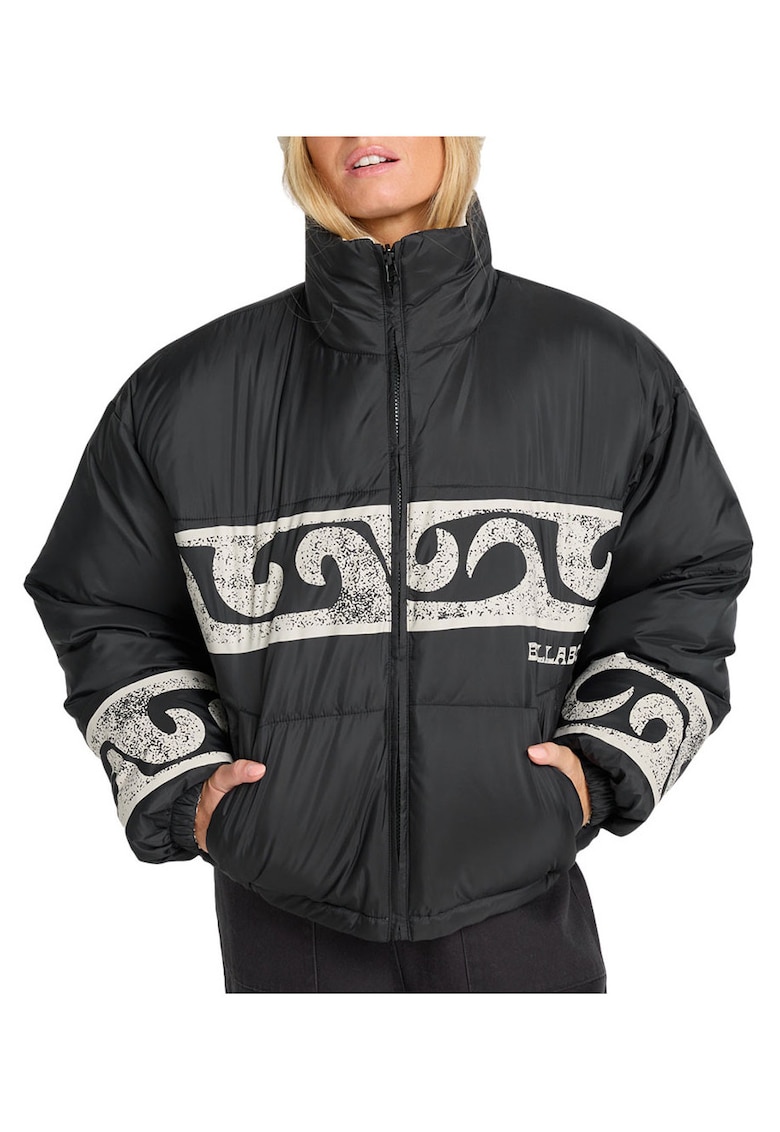 Geaca dama - puffer - negru - pebble -