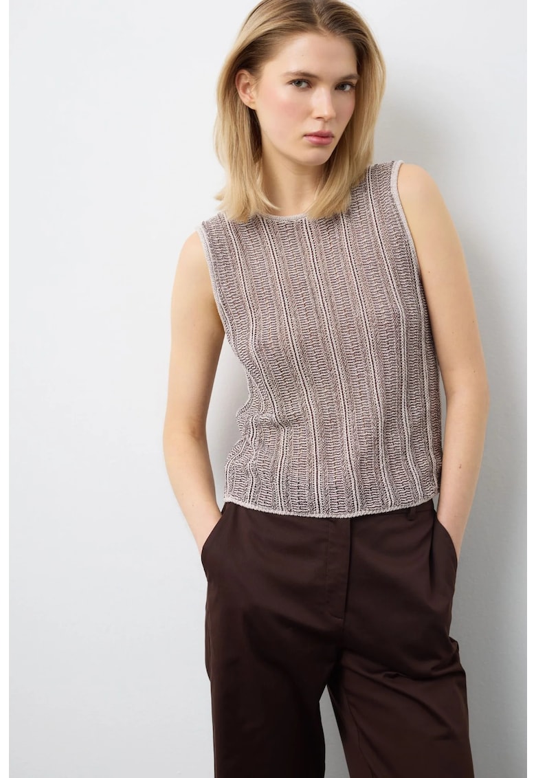 Pulover fara maneci - Gri