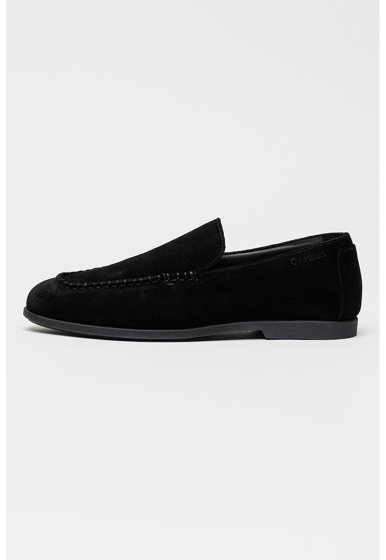 Pantofi loafer din piele intoarsa Low Prof - Negru