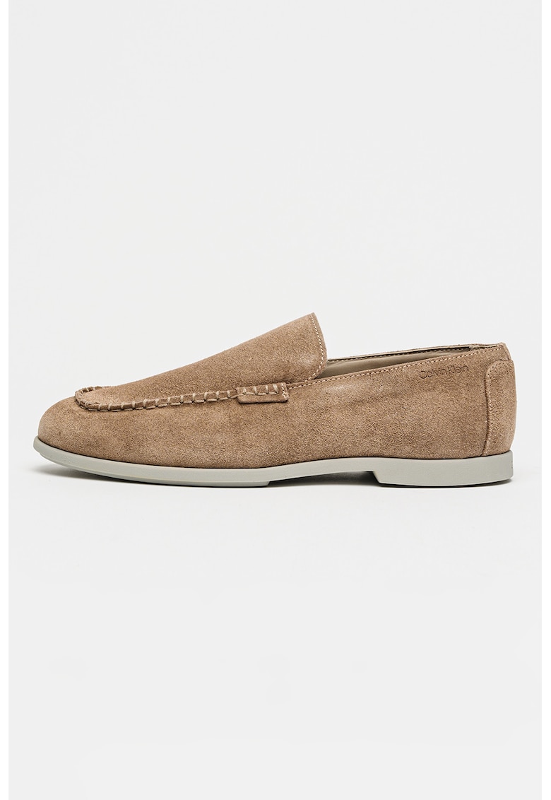 Pantofi loafer din piele intoarsa Low Prof - Maro camel