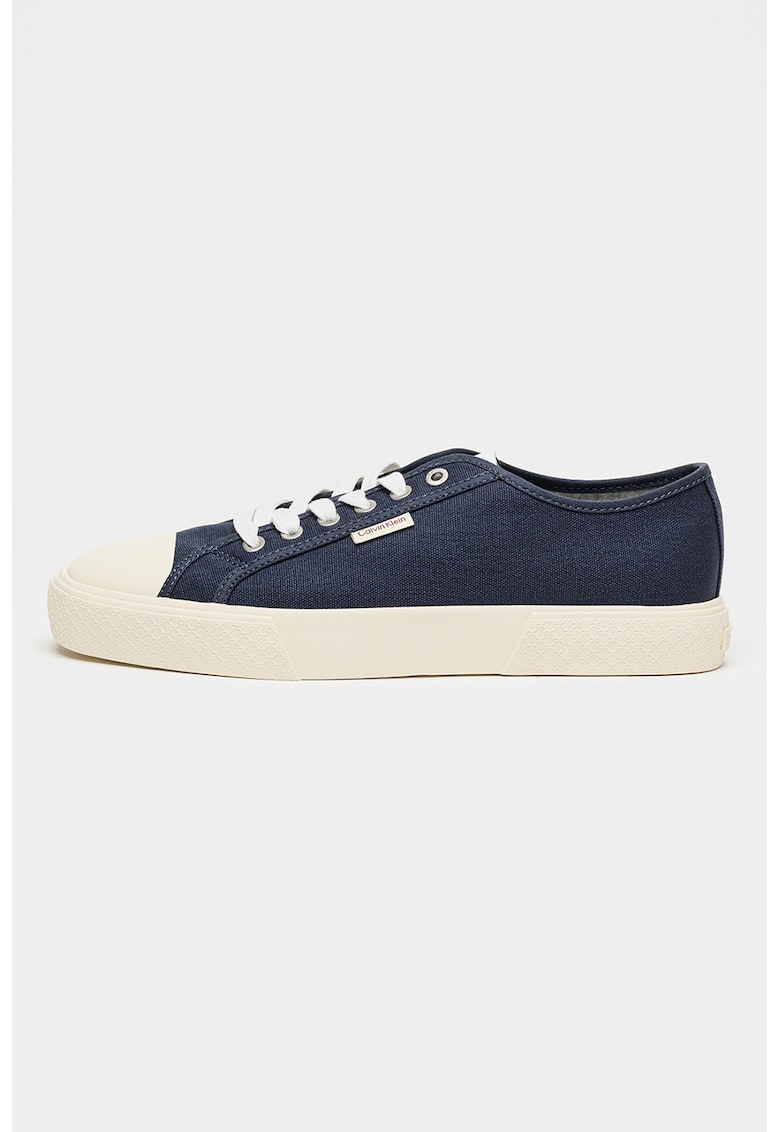 Tenisi low-cut din panza Vulc - Albastru ultramarin