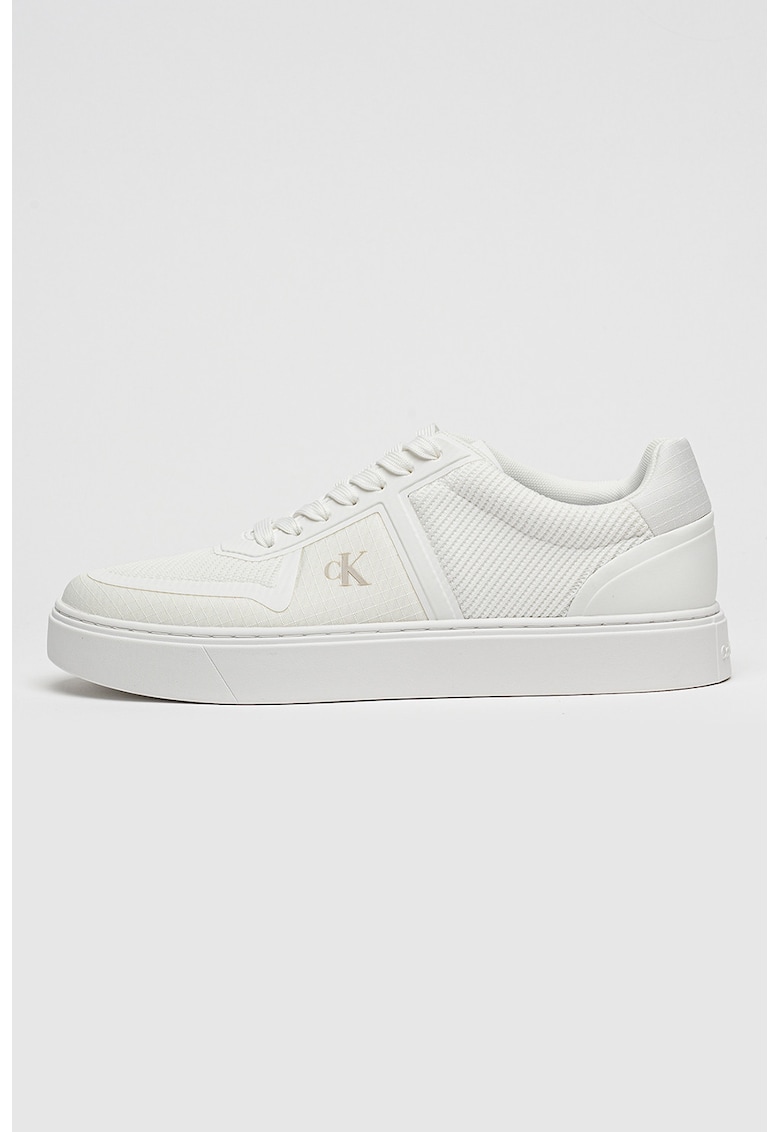 Pantofi sport low-cut din material textil Classic Cups - Alb