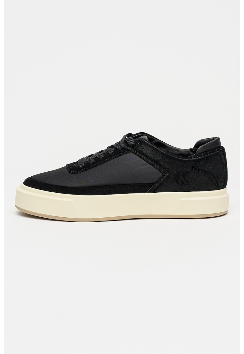 Pantofi sport low-cut din piele intoarsa Basket Cupsole - Negru