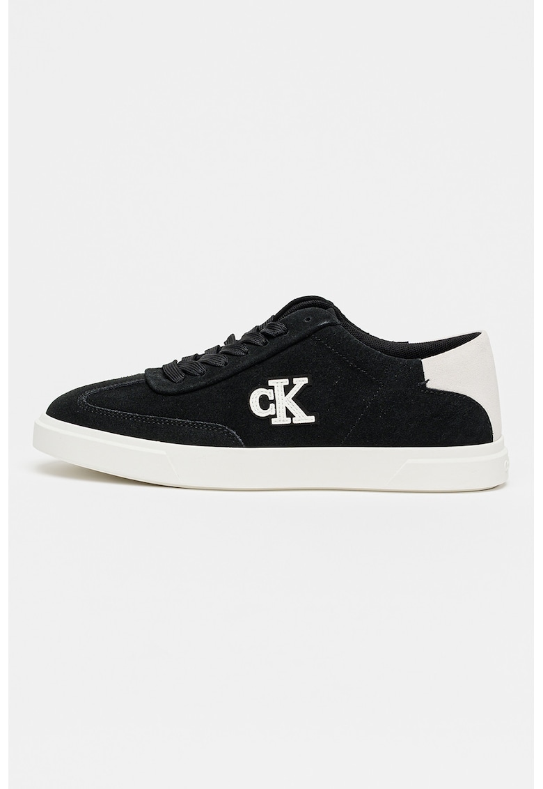 Pantofi sport low-cut din piele intoarsa Pro - Negru