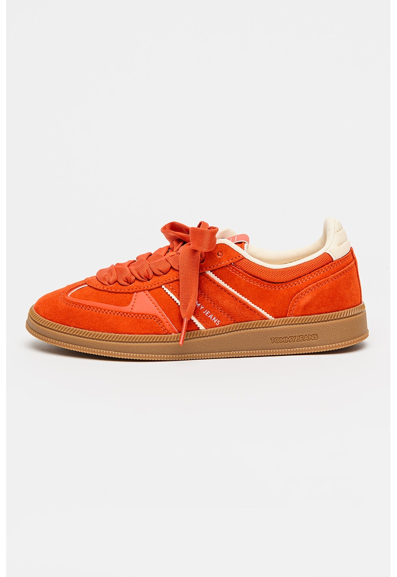 Pantofi sport Greenwich din piele intoarsa - Rosu