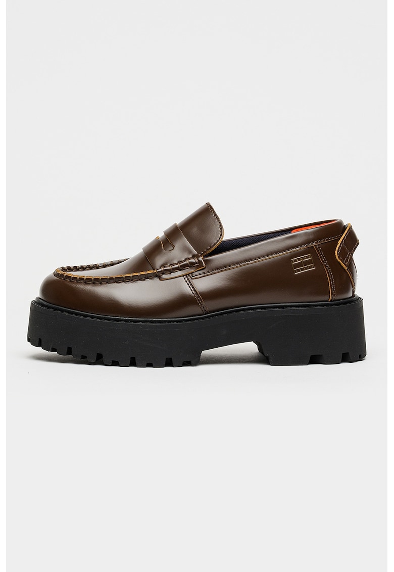 Pantofi loafer de piele Archive'01 - Maro