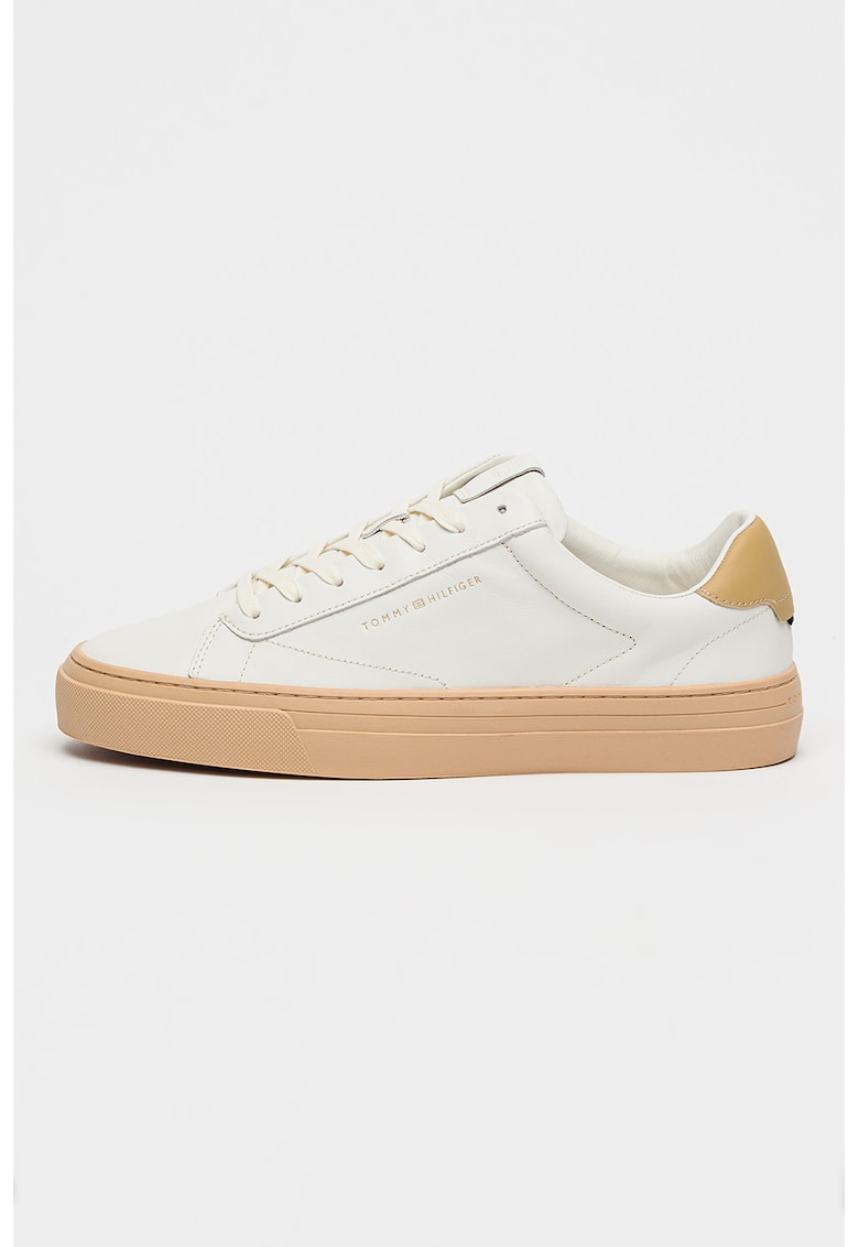 Pantofi sport Premium low-cut de piele - Alb murdar