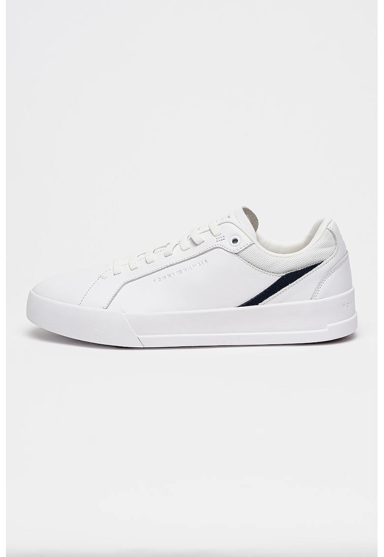 Pantofi sport din piele Court Craft - Negru/Alb optic