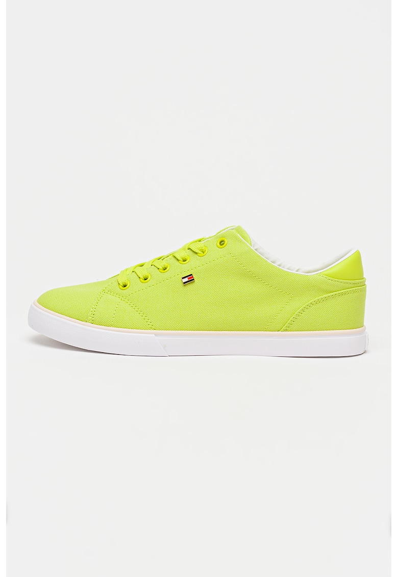 Tenisi cu detaliu logo - Verde lime