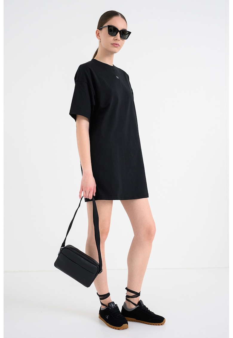 Rochie lejera cu maneci scurte - Negru antracit