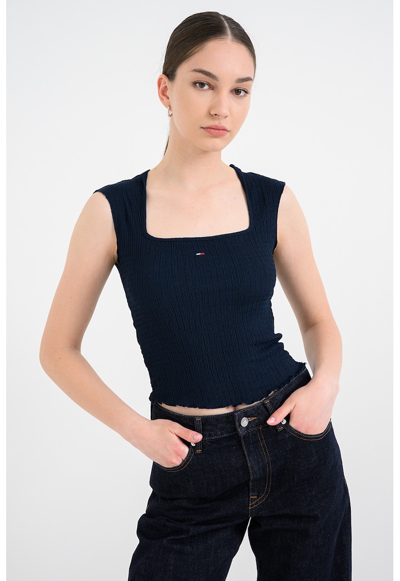 Top slim fit elastic - Bleumarin stins