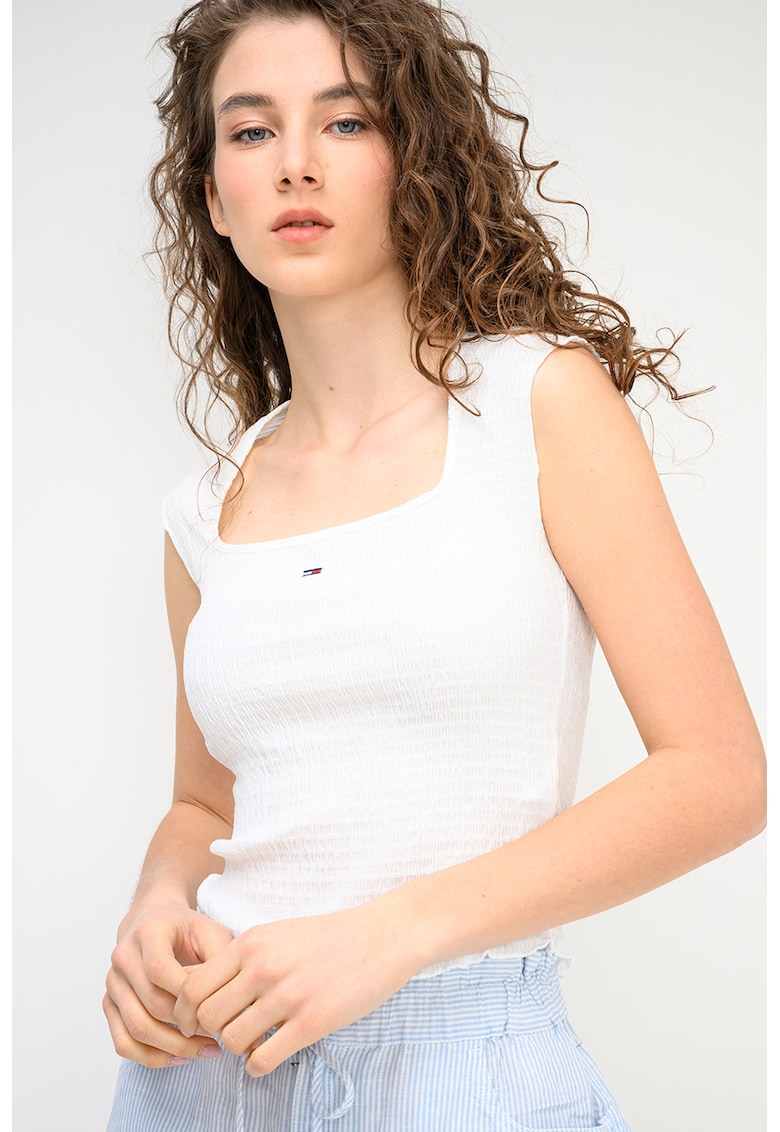 Top slim fit elastic - Alb