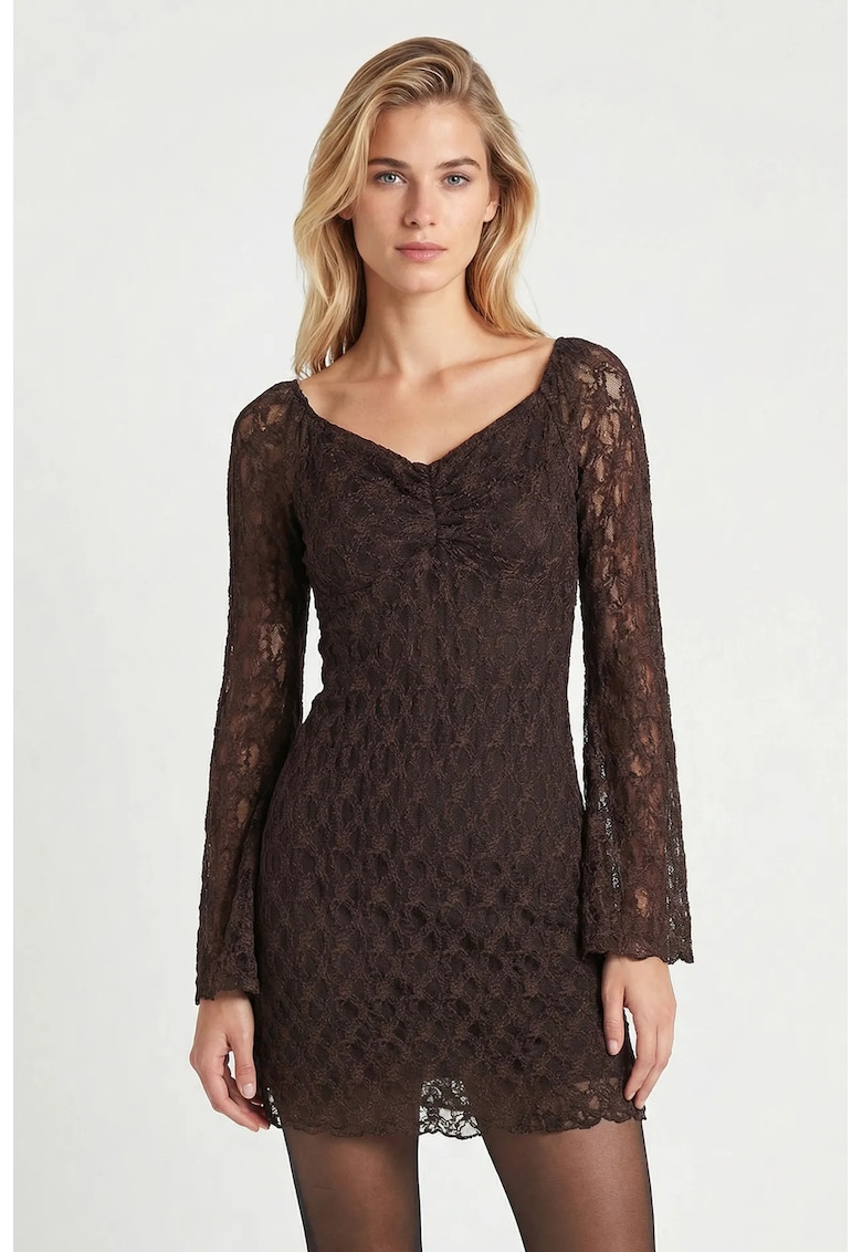 Rochie Midi Happiness Istanbul - eleganta - dantela - poliester/elastan - Maro