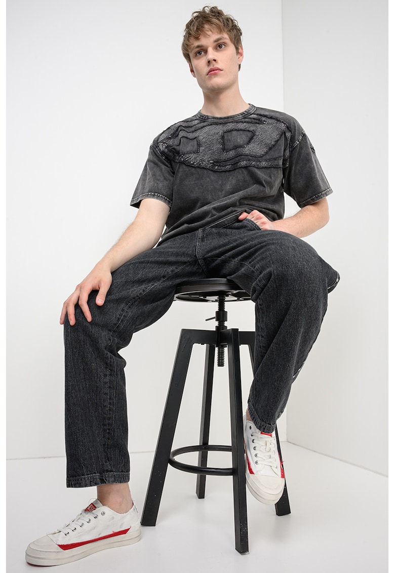 Tricou lejer de bumbac Boxt - Gri antracit
