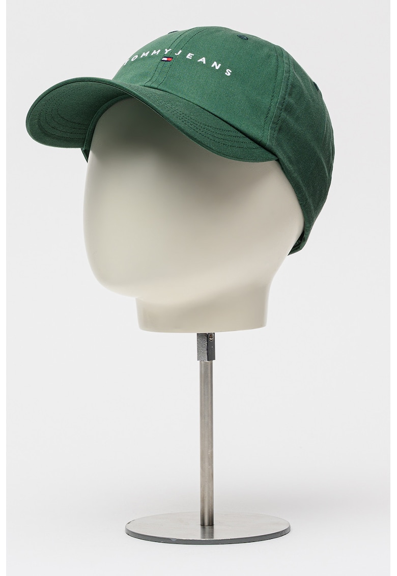 Sapca de bumbac cu logo - Verde inchis